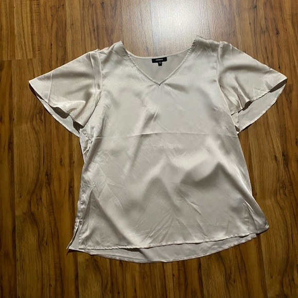 Premise Women’s V-Neck Satin Blouse Size Large - Picture 7 of 10